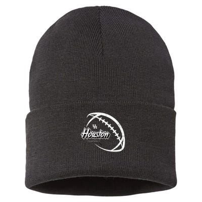 H.O.U.S.T.O.N Black Out Football H.O.U.S.T.O.N Cougars Sustainable Knit Beanie