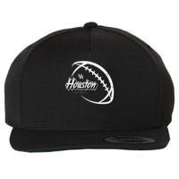 H.O.U.S.T.O.N Black Out Football H.O.U.S.T.O.N Cougars Wool Snapback Cap