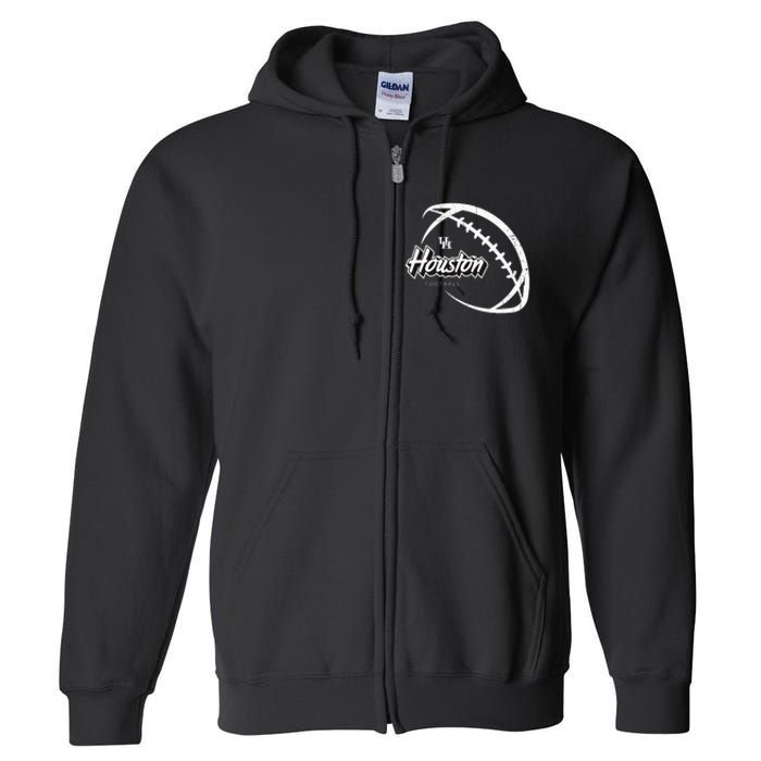 H.O.U.S.T.O.N Black Out Football H.O.U.S.T.O.N Cougars Full Zip Hoodie