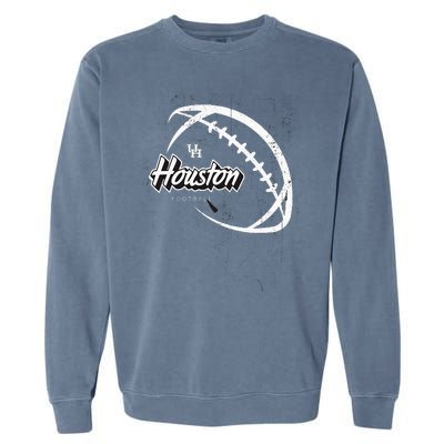 H.O.U.S.T.O.N Black Out Football H.O.U.S.T.O.N Cougars Garment-Dyed Sweatshirt