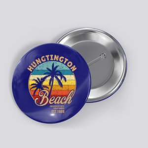 Huntington Beach Orange County California Design For Surfers Cool Gift Button