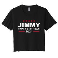 Happy Birthday President Jimmy Carter 1976 Trending America Women's Crop Top Tee