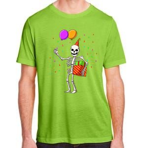 Halloween Birthday Party Outfit Skeleton Birthday Party Adult ChromaSoft Performance T-Shirt