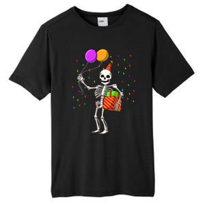 Halloween Birthday Party Outfit Skeleton Birthday Party Tall Fusion ChromaSoft Performance T-Shirt