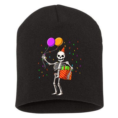 Halloween Birthday Party Outfit Skeleton Birthday Party Short Acrylic Beanie