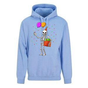 Halloween Birthday Party Outfit Skeleton Birthday Party Unisex Surf Hoodie