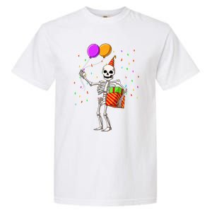 Halloween Birthday Party Outfit Skeleton Birthday Party Garment-Dyed Heavyweight T-Shirt