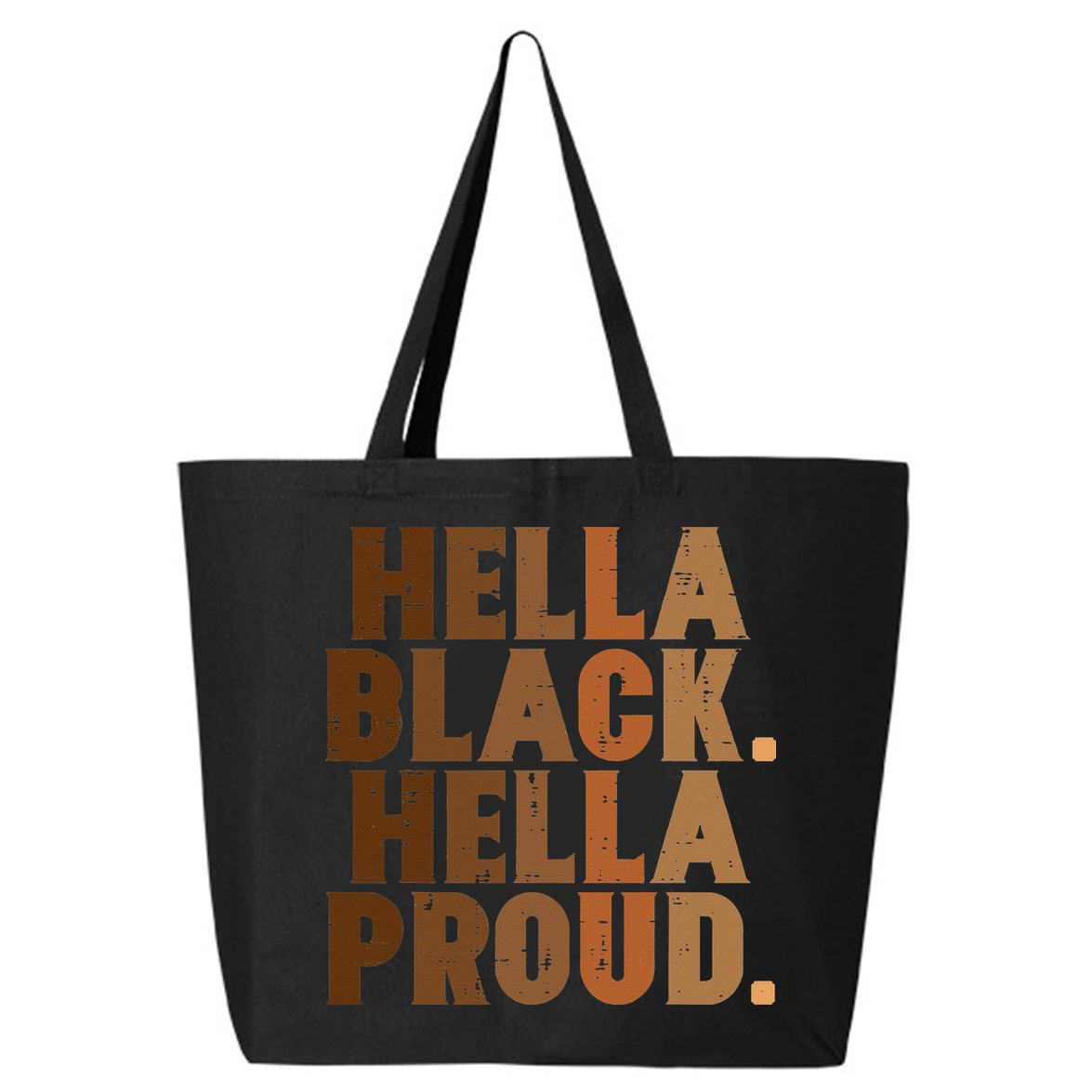 Hella Black Proud History Month African Pride 25L Jumbo Tote