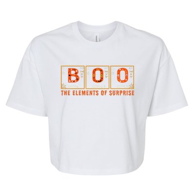 Halloween BOO Primary Elements Of Surprise Science Bella+Canvas Jersey Crop Tee