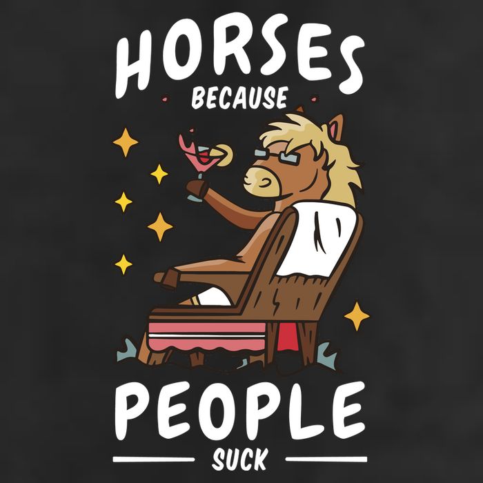Horses Because People Suck 25L Jumbo Tote