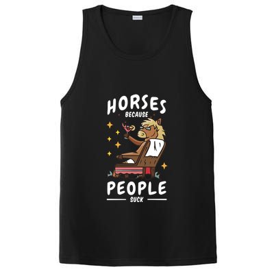 Horses Because People Suck PosiCharge Competitor Tank
