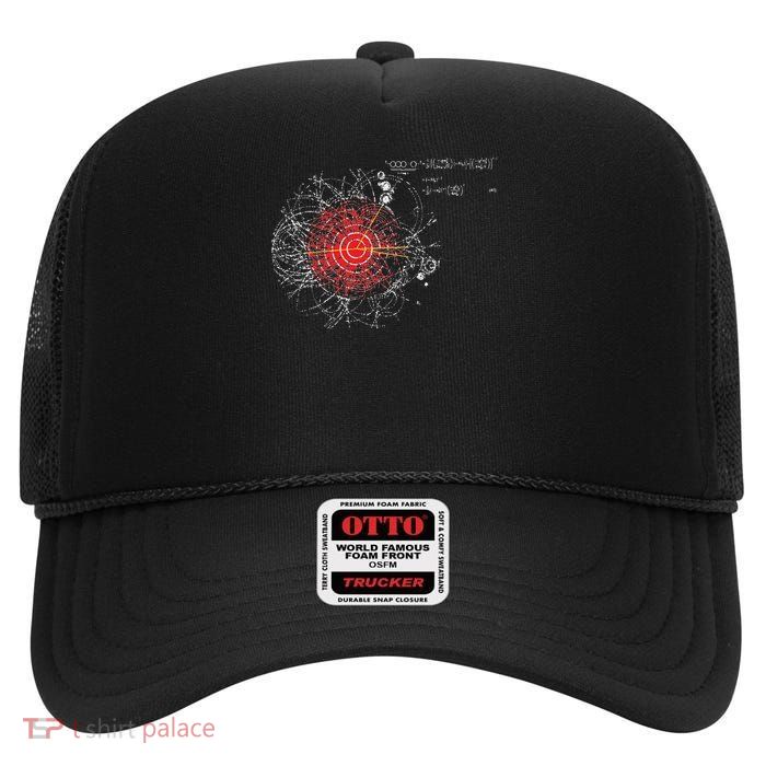 Higgs Boson Particle Physics University High Crown Mesh Back Trucker Hat