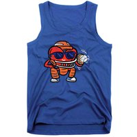 Heart Baseball Player Catcher Valentines Tank Top