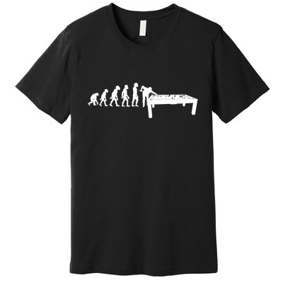 Human Billiards Player Evolution Funny 8 Ball Pool Cue Stick Gift Premium T-Shirt