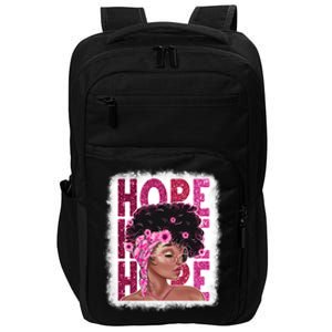 Hope Black Pink Ribbon Sunflower Breast Cancer Warrior Cute Gift Impact Tech Backpack