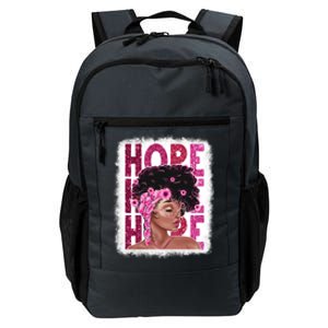 Hope Black Pink Ribbon Sunflower Breast Cancer Warrior Cute Gift Daily Commute Backpack