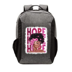 Hope Black Pink Ribbon Sunflower Breast Cancer Warrior Cute Gift Vector Backpack