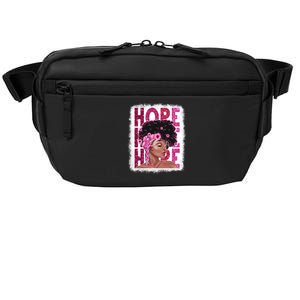 Hope Black Pink Ribbon Sunflower Breast Cancer Warrior Cute Gift Crossbody Pack