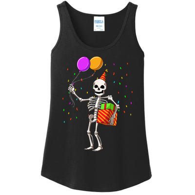 Halloween Birthday Party Outfit Skeleton Birthday Party Ladies Essential Tank