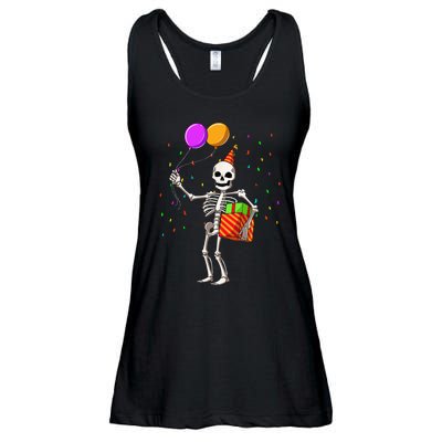 Halloween Birthday Party Outfit Skeleton Birthday Party Ladies Essential Flowy Tank