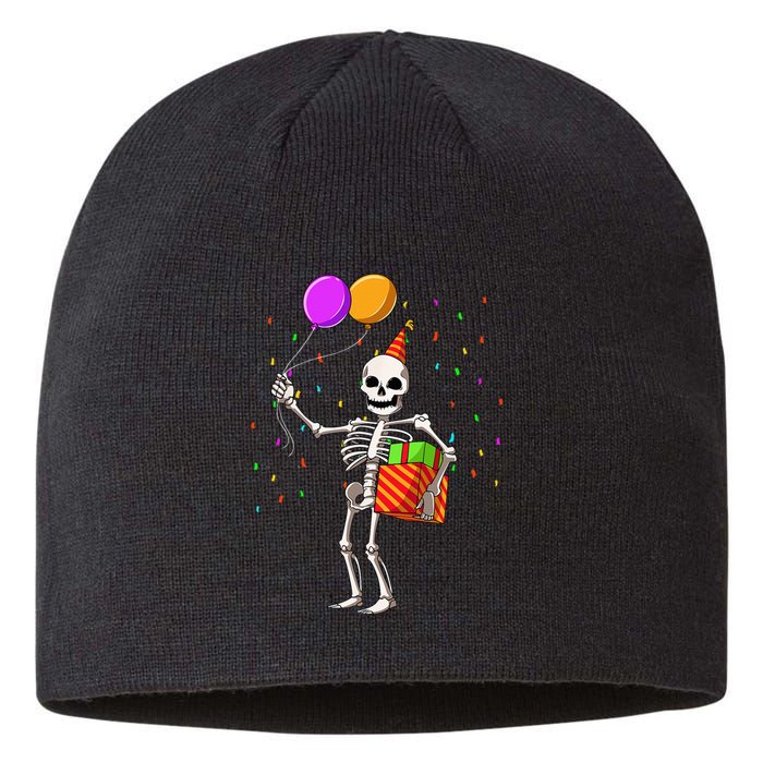 Halloween Birthday Party Outfit Skeleton Birthday Party Sustainable Beanie