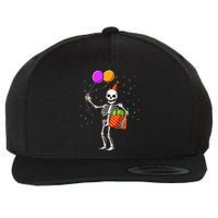 Halloween Birthday Party Outfit Skeleton Birthday Party Wool Snapback Cap