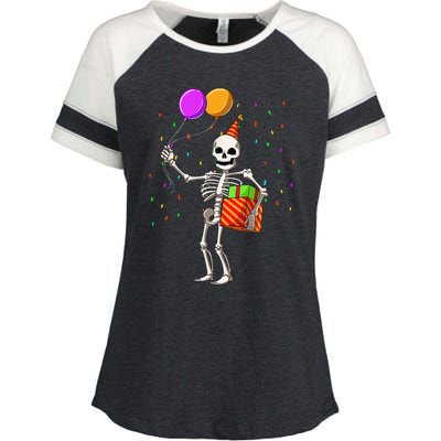 Halloween Birthday Party Outfit Skeleton Birthday Party Enza Ladies Jersey Colorblock Tee