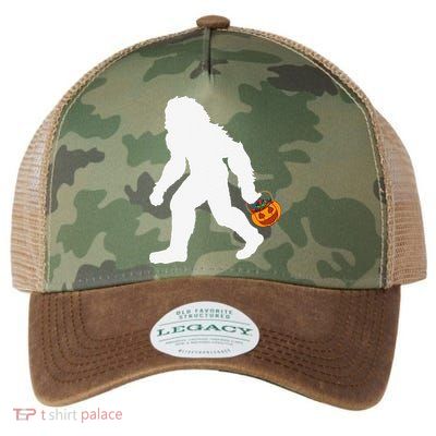 Halloween Bigfoot Pumpkin Apparel Fun Sasquatch Legacy Tie Dye Trucker Hat