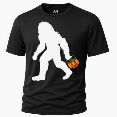 Halloween Bigfoot Pumpkin Apparel Fun Sasquatch Performance Shirt