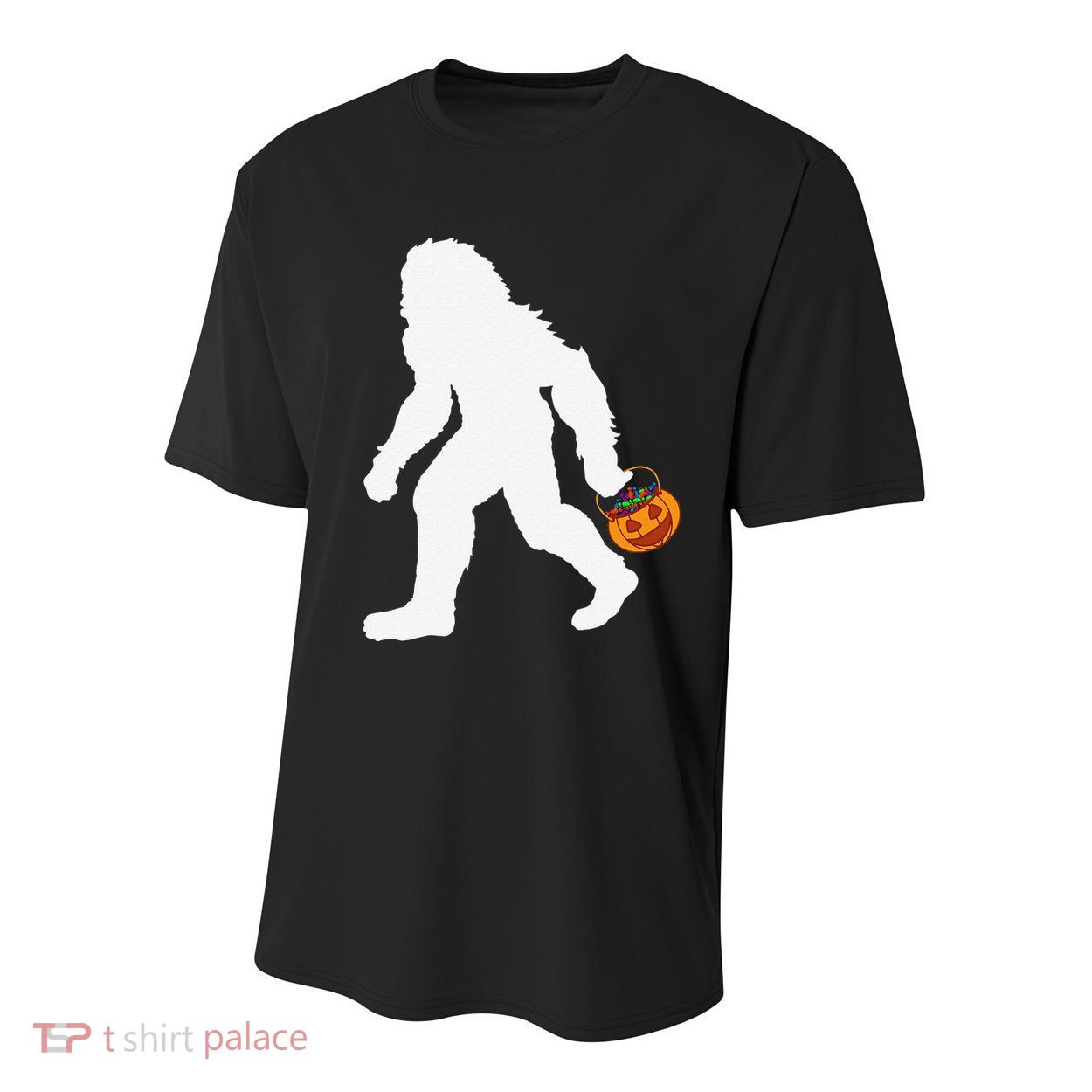 Halloween Bigfoot Pumpkin Apparel Fun Sasquatch Youth Performance Sprint T-Shirt