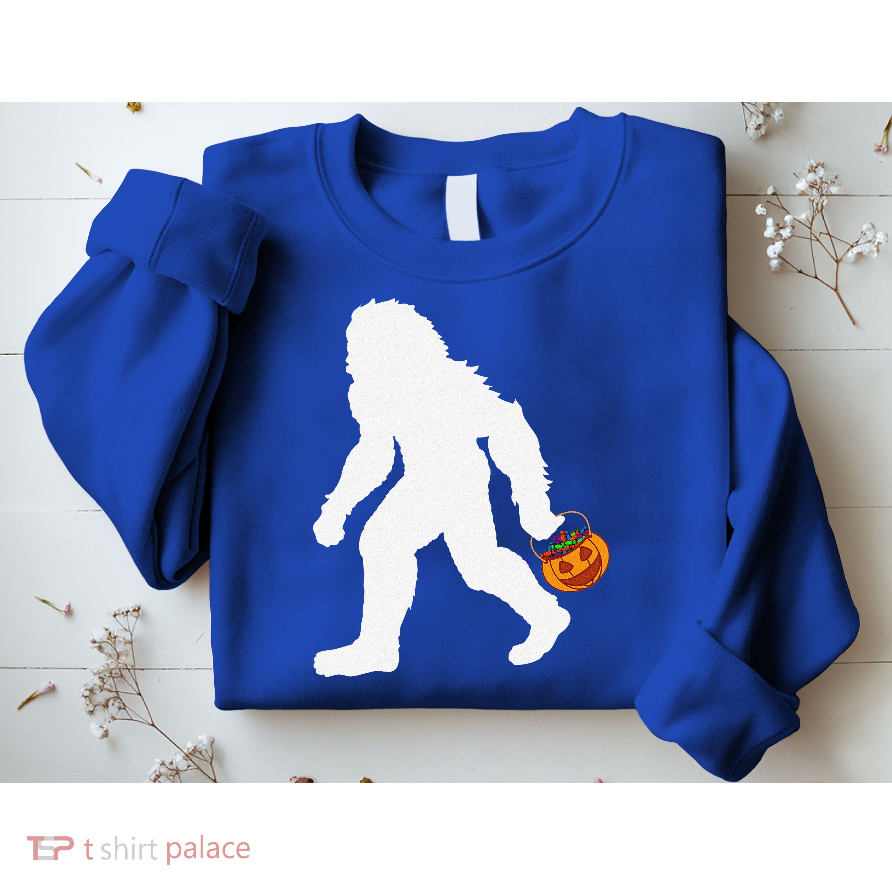 Halloween Bigfoot Pumpkin Apparel Fun Sasquatch Sweatshirt