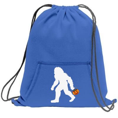 Halloween Bigfoot Pumpkin Apparel Fun Sasquatch Sweatshirt Cinch Pack Bag