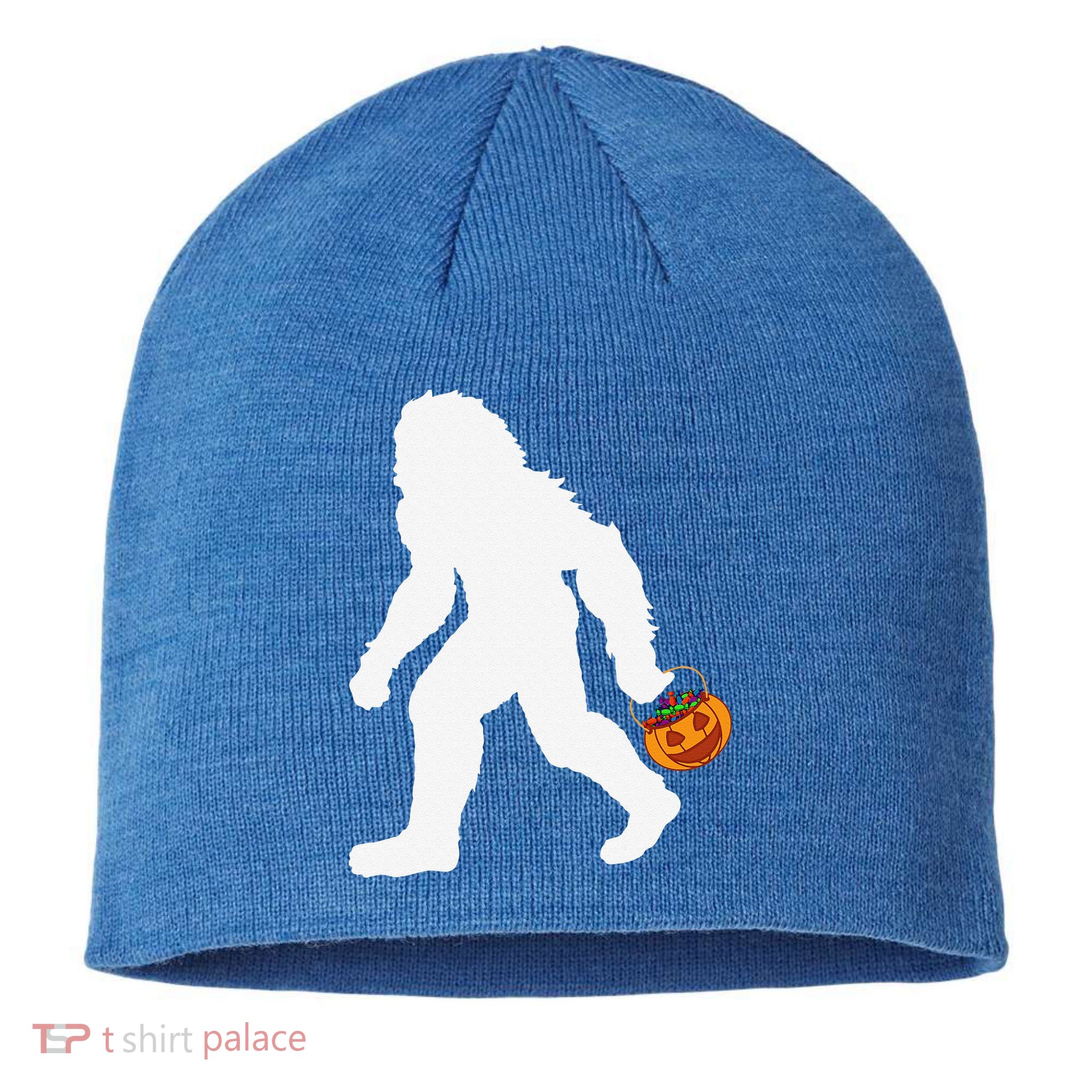 Halloween Bigfoot Pumpkin Apparel Fun Sasquatch Sustainable Beanie