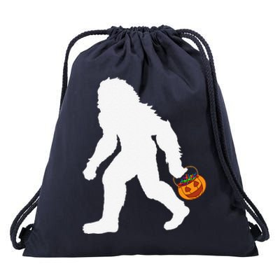 Halloween Bigfoot Pumpkin Apparel Fun Sasquatch Drawstring Bag