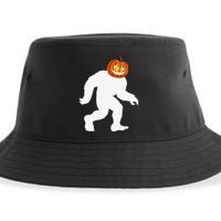Halloween Bigfoot Pumpkin Head Sasquatch Sustainable Bucket Hat