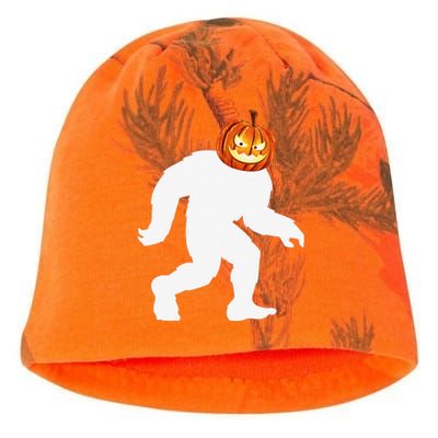 Halloween Bigfoot Pumpkin Head Sasquatch Kati - Camo Knit Beanie