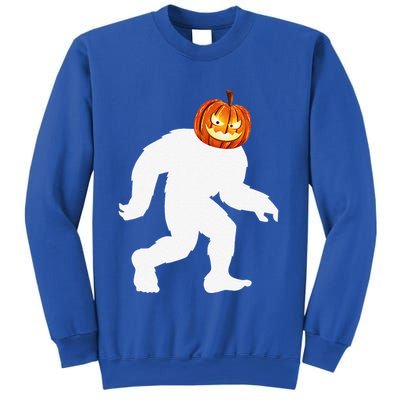 Halloween Bigfoot Pumpkin Head Sasquatch Sweatshirt