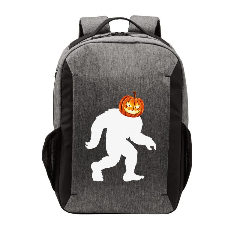 Halloween Bigfoot Pumpkin Head Sasquatch Vector Backpack
