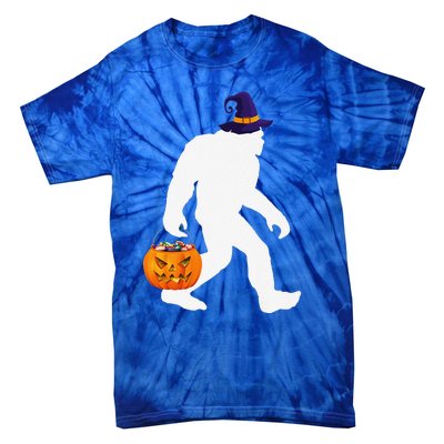 Halloween Bigfoot Pumpkin Pun October 31 Outfit Tie-Dye T-Shirt