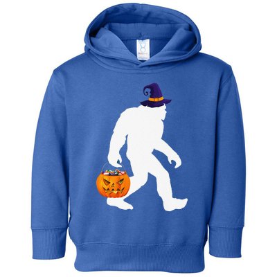 Halloween Bigfoot Pumpkin Pun October 31 Outfit Toddler Hoodie