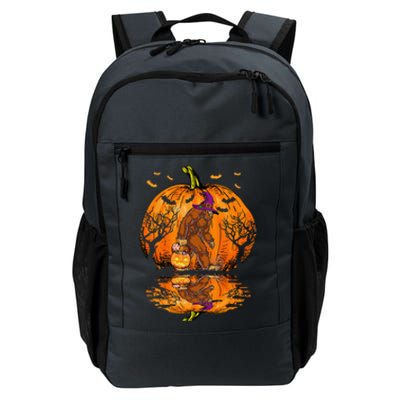 Halloween Bigfoot Pumpkin Spice Halloween Bigfoot Lover Gift Daily Commute Backpack