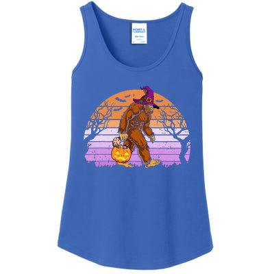 Halloween Bigfoot Pumpkin Spice Halloween Bigfoot Lover Ladies Essential Tank