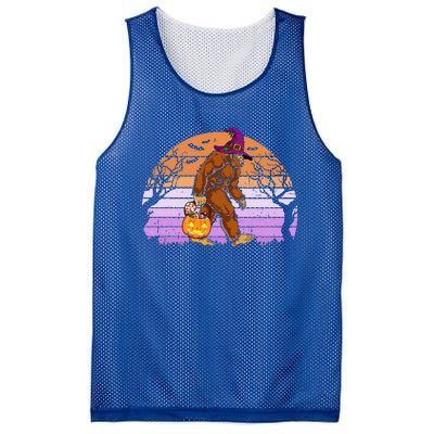 Halloween Bigfoot Pumpkin Spice Halloween Bigfoot Lover Mesh Reversible Basketball Jersey Tank