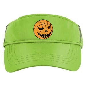 Halloween Basketball Player Coach Jack O Lantern Sport Gift Adult Drive Performance Visor