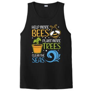 Help Bees Plant Trees Save Our Climate Change Earth Day Gift PosiCharge Competitor Tank