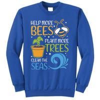 Help Bees Plant Trees Save Our Climate Change Earth Day Gift Sweatshirt