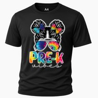 Hair Bun Pre K Vibes Back To School Cooling Performance Crew T-Shirt