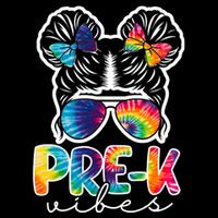 Hair Bun Pre K Vibes Back To School Cooling Performance Crew T-Shirt
