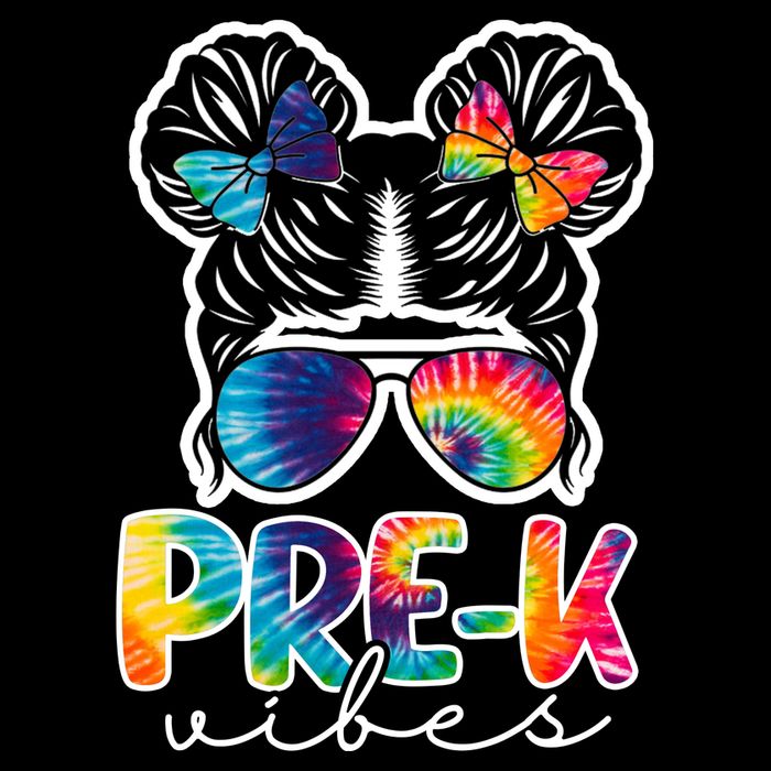 Hair Bun Pre K Vibes Back To School Cooling Performance Crew T-Shirt