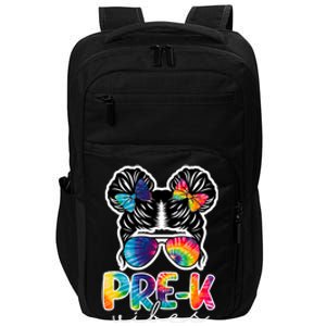 Hair Bun Pre K Vibes Back To School Impact Tech Backpack